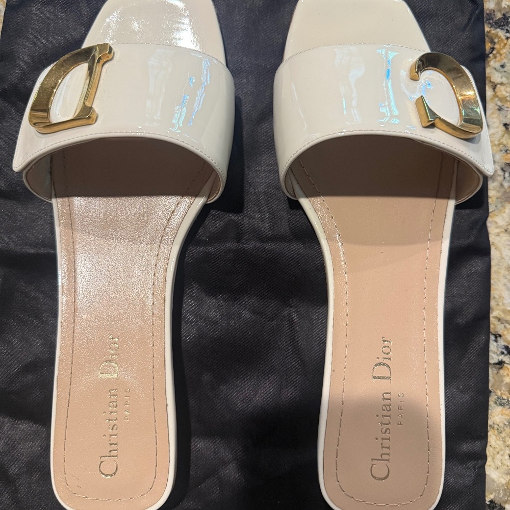 Christian Dior slides, 39